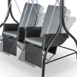 Concordia Hollywoodschaukel Gartenschaukel 185 Cm 2 Sitze Sonnendach -Outdoor Grills Verkaufsgeschäft 10030566 yy 0005 detail Blumfeldt Concordia Hollywoodschaukel