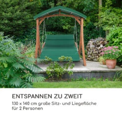 Aruba Hollywoodschaukel Gartenschaukel 130 Cm 2-Sitzer Massivholz -Outdoor Grills Verkaufsgeschäft 10030685 de 0004 logo