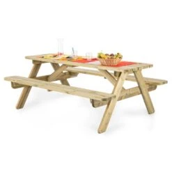 Picknicker 180 Picknicktisch Gartengarnitur Tisch Bank 32mm FSC-Kiefer -Outdoor Grills Verkaufsgeschäft 10030717 yy 0006 ambient Blumfeldt Picknicker 180 Kombibank reedit v2