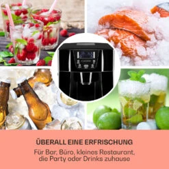 Ice Volcano 2G Eismaschine LED 12kg Je 24h 2l 6-12min Schwarz -Outdoor Grills Verkaufsgeschäft 10030844 DE 0003 usp