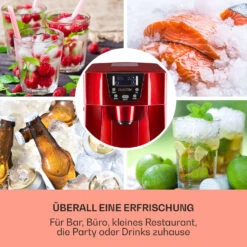 Ice Volcano 2G Eismaschine LED 12kg Je 24h 2l 6-12min Rot -Outdoor Grills Verkaufsgeschäft 10030849 DE 0003 usp