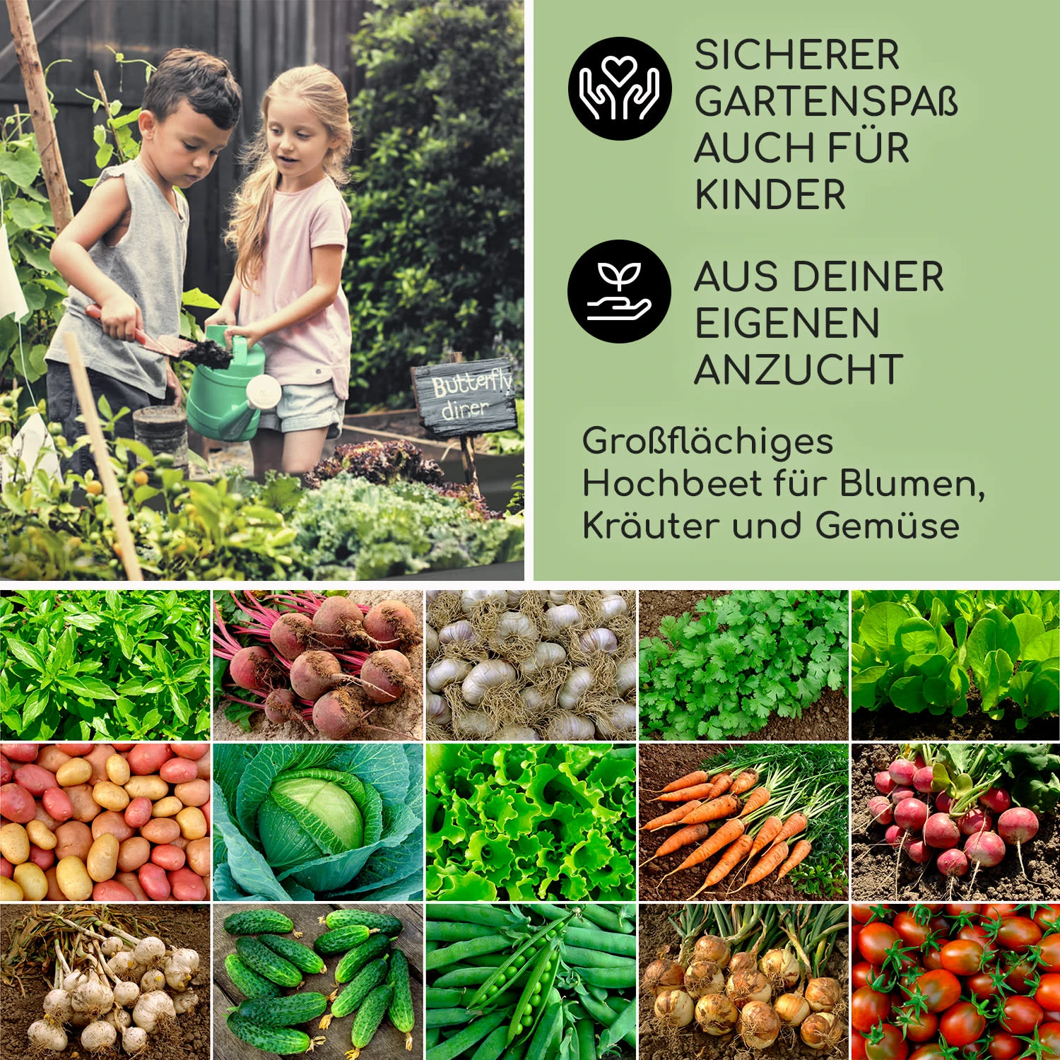 High Grow Hochbeet Gartenbeet 1,6m Zink-Alu-Beschichtung Silber 6 High Grow Hochbeet Gartenbeet 1,6m Zink-Alu-Beschichtung Silber – Bild 6