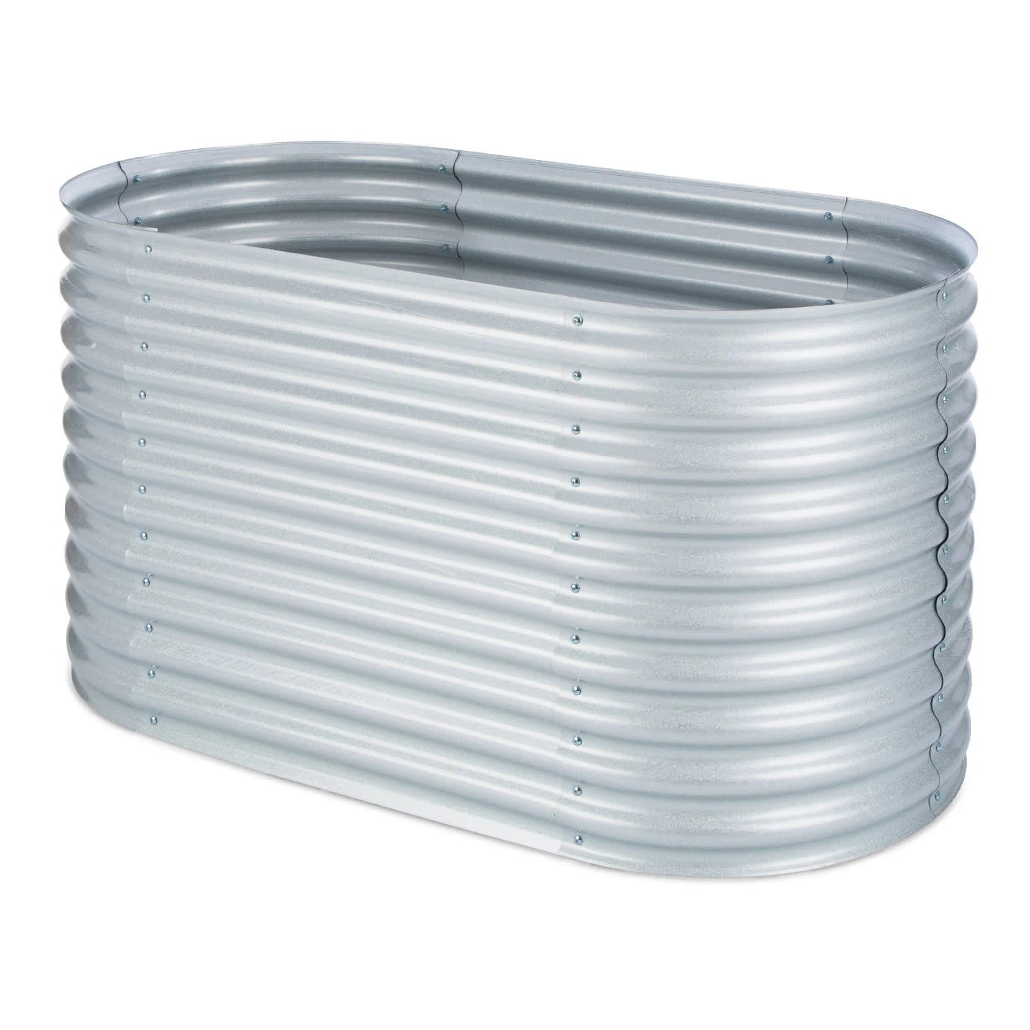 High Grow Hochbeet Gartenbeet 1,6m Zink-Alu-Beschichtung Silber 1 High Grow Hochbeet Gartenbeet 1,6m Zink-Alu-Beschichtung Silber