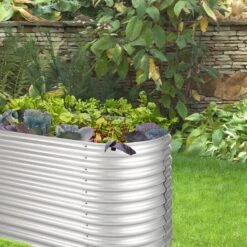 High Grow Hochbeet Gartenbeet 2,0m Zink-Alu-Beschichtung Silber -Outdoor Grills Verkaufsgeschäft 10031119 uk 0003 logo