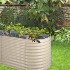 High Grow Hochbeet Gartenbeet 2,0m Zink-Alu-Beschichtung Beige -Outdoor Grills Verkaufsgeschäft 10031120 uk 0003 logo