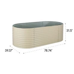 High Grow Hochbeet Gartenbeet 2,0m Zink-Alu-Beschichtung Beige -Outdoor Grills Verkaufsgeschäft 10031120 uk 0005 logo