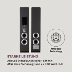 Line 700 A Standlautsprecher-Set Aktiv 240 W RMS BT Schwarz -Outdoor Grills Verkaufsgeschäft 10031508 de 0003 logo