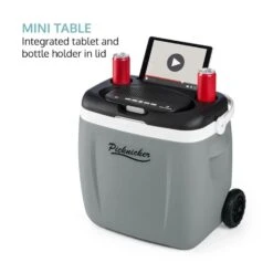 Picknicker Trolley Music Cooler 36l Trolley-Kühlbox BT-Lautsprecher -Outdoor Grills Verkaufsgeschäft 10031527 yy 0004 logo auna Picknicker Trolley Music Cooler Kuehlbox grau reedit