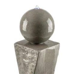 Trafalgar Gartenbrunnen 1,5m LED Fiberglas-Zement 4,5 Kg Ziersteine -Outdoor Grills Verkaufsgeschäft 10031620 yy 0005 detail Blumfeldt Trafalgar Zierbrunnen Gartenbrunnen Tuff