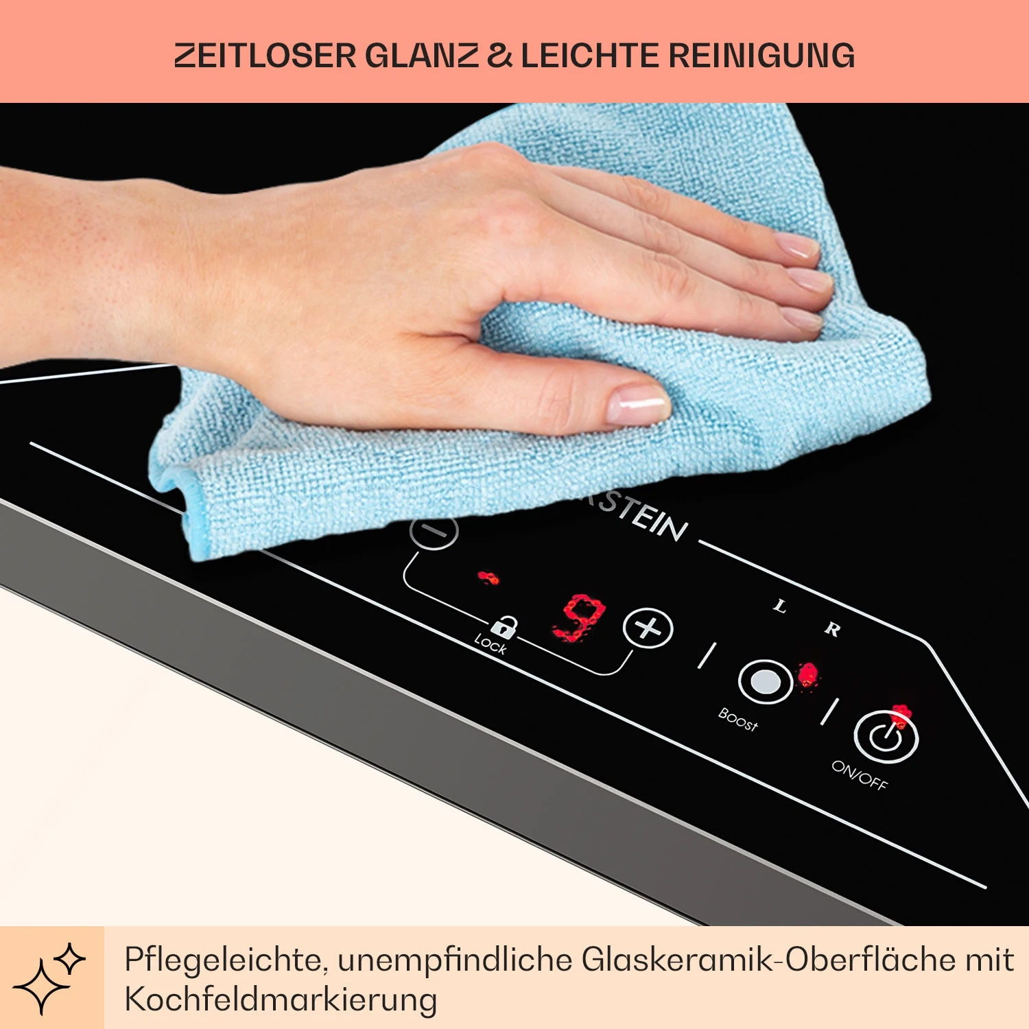 Deejay Freizonen-Induktionskochfeld 3500 W Glaskeramik Touch Schwarz 8 Deejay Freizonen-Induktionskochfeld 3500 W Glaskeramik Touch Schwarz – Bild 8