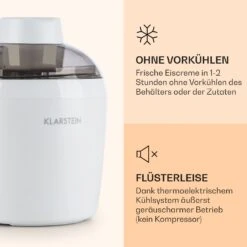 Schneeflöckchen Eiscremebereiter Thermoelektrisch 700ml Leise Weiß -Outdoor Grills Verkaufsgeschäft 10031663 de 0003 logo