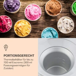 Schneeflöckchen Eiscremebereiter Thermoelektrisch 700ml Leise Weiß -Outdoor Grills Verkaufsgeschäft 10031663 de 0005 logo