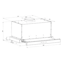 Vinea Unterbau-Dunstabzugshaube Flachschirmhaube 60cm Schwarz -Outdoor Grills Verkaufsgeschäft 10031681 yy 0008 detail Klarstein Vinea Unterbau Dunstabzugshaube schwarz