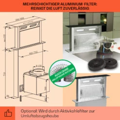 Royal Flush Downdraft Dunstabzugshaube 430 M³/h 60 Cm -Outdoor Grills Verkaufsgeschäft 10031698 de 0005 usp