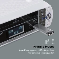 KR-400 CD Küchenradio, DAB+/PLL FM, CD/Mp3-Player Silber -Outdoor Grills Verkaufsgeschäft 10031880 de 0006 logo