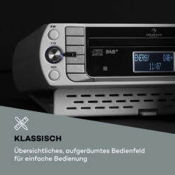 KR-400 CD Küchenradio, DAB+/PLL FM, CD/Mp3-Player Silber -Outdoor Grills Verkaufsgeschäft 10031880 de 0010 logo
