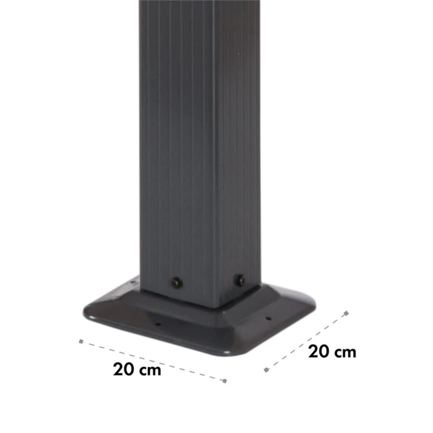 Pantheon 3x6 Pergola Vordach 3x6m Aluminium Sonnendach Polyester Grau – Bild 8