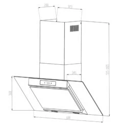 Balzac 60 Dunstabzugshaube 60 Cm 210W 610m³/h LED Touch Edelstahl Glas -Outdoor Grills Verkaufsgeschäft 10031902 yy 0008 logo Klarstein Balzac 60 Dunstabzugshaube Edelstahl