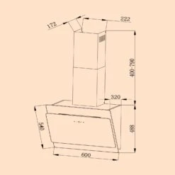 Aurica 60 Dunstabzugshaube 60cm 600 M³/h LED Touch Glas -Outdoor Grills Verkaufsgeschäft 10031904 yy 0006 logo