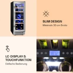 Vinovilla 17 Built-In Duo Weinkühlschrank 2 Zonen 53l 17 Fl. Glastür -Outdoor Grills Verkaufsgeschäft 10032030 de 0005 logo