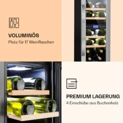 Vinovilla 17 Built-In Duo Weinkühlschrank 2 Zonen 53l 17 Fl. Glastür -Outdoor Grills Verkaufsgeschäft 10032030 de 0006 logo