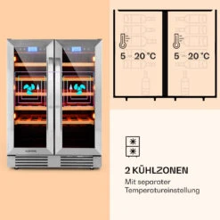 Vinovilla 42 Twin Built-In Duo Weinkühlschrank 2 Zonen 126l 42 Fl Glas -Outdoor Grills Verkaufsgeschäft 10032032 de 0004 logo