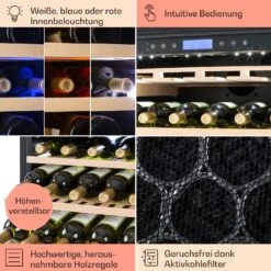 Vinovilla Grande 165 Built-in Uno Weinkühlschrank 425l 165Fl. Glastür -Outdoor Grills Verkaufsgeschäft 10032033 de 0005 usp