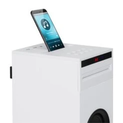 Karaboom CD Karaoke-Anlage Bluetooth MP3 USB-Charger Mikrofon FB Weiß -Outdoor Grills Verkaufsgeschäft 10032106 yy 0005 detail auna Karaboom CD Karaoke Turm weiss