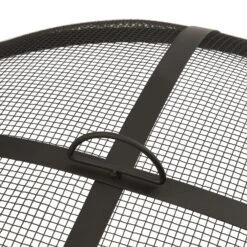 Catania 2-in-1-Feuerschale Ø80cm Funkenschutz Ø70cm Grill Stahl Antik -Outdoor Grills Verkaufsgeschäft 10032140 uk 0007 detail