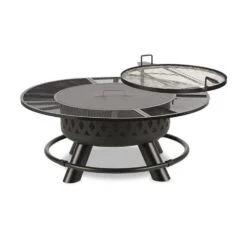 Rosario 3-in-1-Feuerschale Ø120cm | 70cm Grill | Tischplatte Stahl -Outdoor Grills Verkaufsgeschäft 10032141 yy 0008 titel Blumfeldt Rosario 3in1 Feuerschale