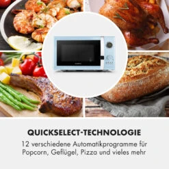 Fine Dinesty 2-in-1-Mikrowelle: 23l 800W / Grill: 1000W Blau -Outdoor Grills Verkaufsgeschäft 10032201 de 0005 logo