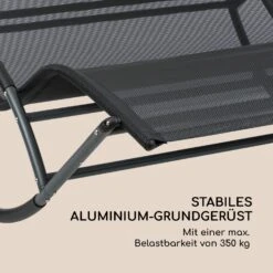 The Big Easy Schwingliege Schwarz, Wetterfest 350kg Max. UV- Schutz -Outdoor Grills Verkaufsgeschäft 10032240 de 0008 logo