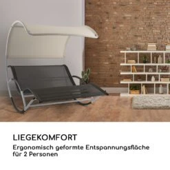 The Big Easy Schwingliege Silber, Wetterfest 350 Kg Max. UV- Schutz -Outdoor Grills Verkaufsgeschäft 10032241 de 0005 logo