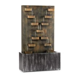 River Crossing Gartenbrunnen In/Outdoor 6W Pumpe 10m Kabel Verzinkt