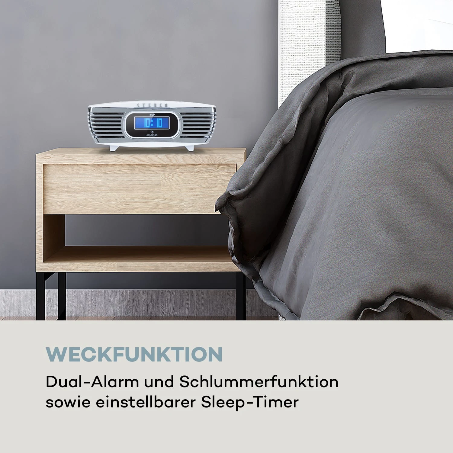 Dreamee DAB+ Radiowecker CD-Player DAB+/UKW CD-R/RW/MP3 AUX Retro 2 Dreamee DAB+ Radiowecker CD-Player DAB+/UKW CD-R/RW/MP3 AUX Retro – Bild 2