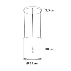Barett Inselabzugshaube Ø35cm Umluft 558 M³/h LED Aktivkohlefilter -Outdoor Grills Verkaufsgeschäft 10032302 yy 0009 logo