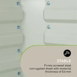 High Grow Straight Hochbeet 180x60x90cm 970l Stahl Verzinkt Beige -Outdoor Grills Verkaufsgeschäft 10032317 yy 0009 logo Blumfeldt High Grow Straight Hochbeet 180x60x90cm