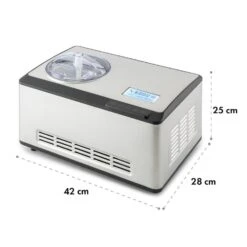 Dolce Bacio Eiscremebereiter Kompressor 2l LCD-Display Touch Edelstahl -Outdoor Grills Verkaufsgeschäft 10032322 yy 0010 logo Klarstein Dolce Bacio Eiscremebereiter Edelstahl