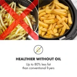 AirVital Heißluftfritteuse 1300W 2,5l CeraPlus-Antihaft Touch Weiß -Outdoor Grills Verkaufsgeschäft 10032331 yy 0007 logo Klarstein AirVital Heissluftfritteuse 1300W weiss reedit