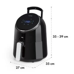 AirVital Heißluftfritteuse 1300W 2,5l CeraPlus-Antihaft Touch Schwarz -Outdoor Grills Verkaufsgeschäft 10032332 yy 0010 logo Klarstein AirVital Heissluftfritteuse 1300W schwarz