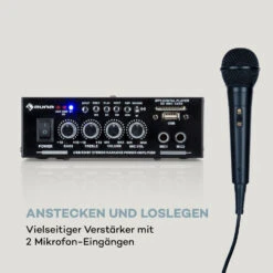 Karaoke Star 1 Karaoke-Set, 2 X 50 W Max., BT, USB/SD, Line-In -Outdoor Grills Verkaufsgeschäft 10032442 de 0004 logo