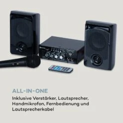 Karaoke Star 1 Karaoke-Set, 2 X 50 W Max., BT, USB/SD, Line-In -Outdoor Grills Verkaufsgeschäft 10032442 de 0007 logo