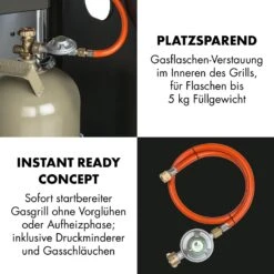 Lucifer 2.0-T Gasgrill 2 X 3,5 KW Brenner 45x44cm Grill Edelstahl -Outdoor Grills Verkaufsgeschäft 10032455 de 0008 logo