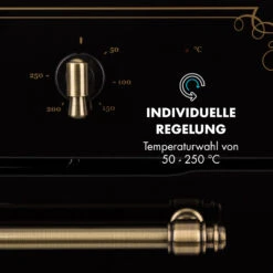 Victoria Einbaubackofen Retro-Design 9 Funktionen 50-250°C Schwarz -Outdoor Grills Verkaufsgeschäft 10032460 de 0005 logo