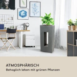 Airflor Pflanztopf 45 X 100 X 27 Cm Fiberglas In-/Outdoor Dunkelgrau -Outdoor Grills Verkaufsgeschäft 10032502 de 0003 logo