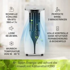 New Breeze ECO Mobile Klimaanlage 10.000 BTU / 2,9 KW EEK A+ -Outdoor Grills Verkaufsgeschäft 10032511 de 0003 usp