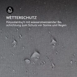 Steakhouse Grilldach 220x215x140cm PE 180 G/m² Flammhemmend Stahl Grau -Outdoor Grills Verkaufsgeschäft 10032523 de 0006 logo