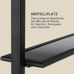 Steakhouse Grilldach 220x215x140cm PE 180 G/m² Flammhemmend Stahl Grau -Outdoor Grills Verkaufsgeschäft 10032523 de 0007 logo