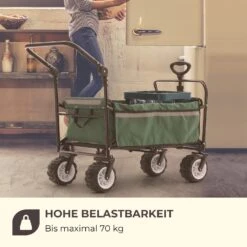 Easy Rider Bollerwagen Bis 70kg Teleskopstange Zusammenklappbar Grün -Outdoor Grills Verkaufsgeschäft 10032543 de 0010 logo