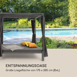 Senator Lounge Gartenliege 188x208x205cm Sonnendach Polyester Stahl -Outdoor Grills Verkaufsgeschäft 10032568 de 0003 logo